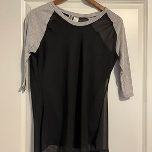 Womens Sheer 3/4 shirt